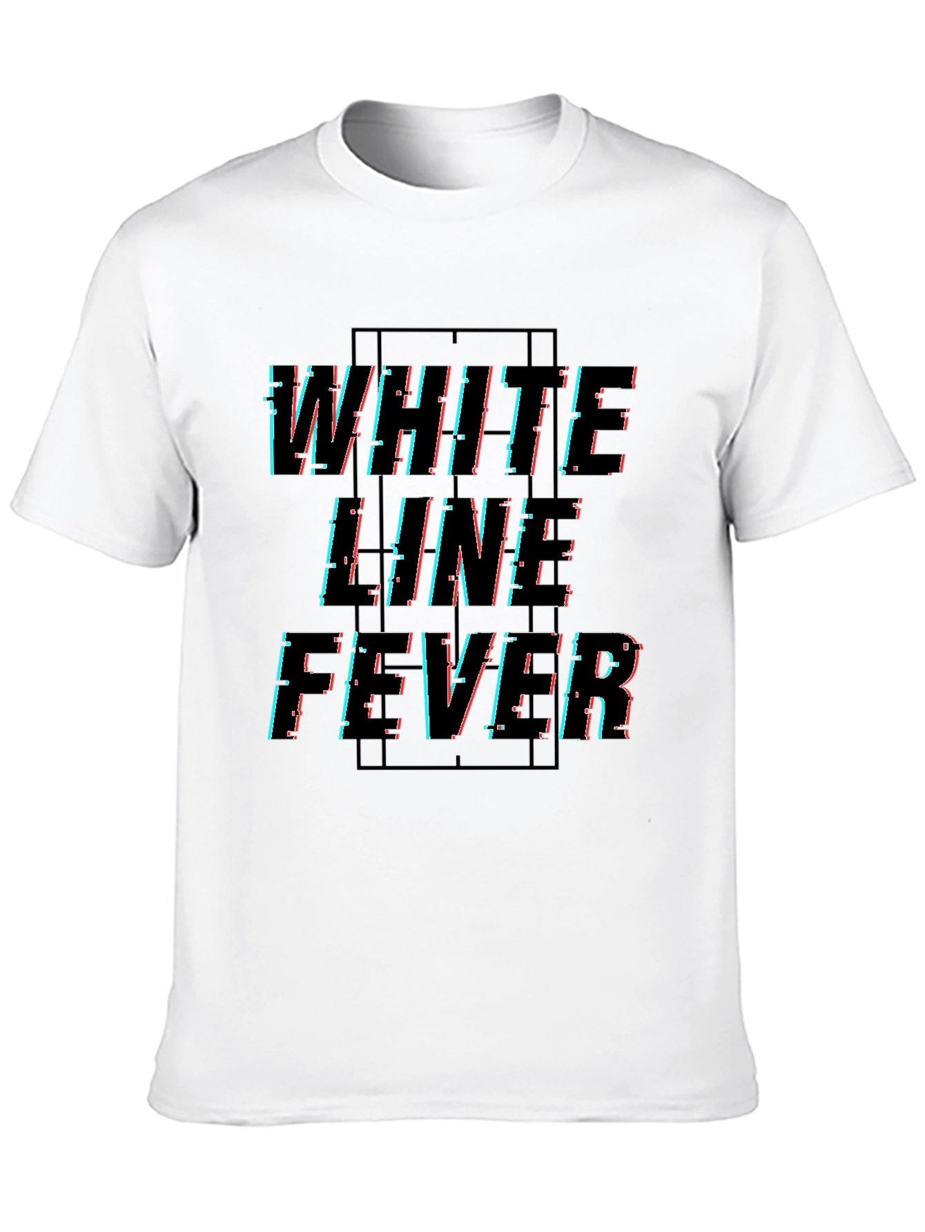 White Line Fever Graphic Tee - Black
