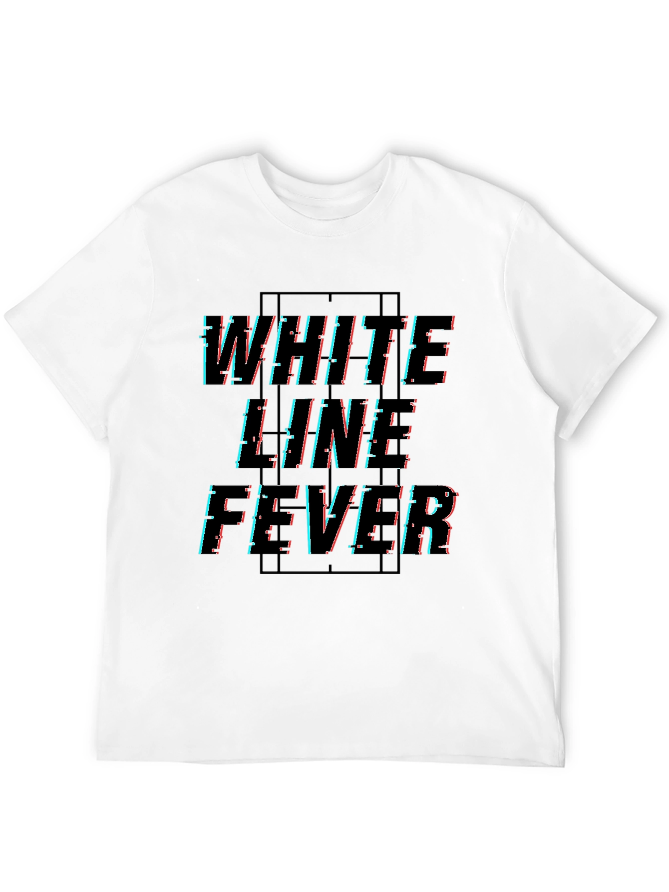 White Line Fever Graphic Tee - Black