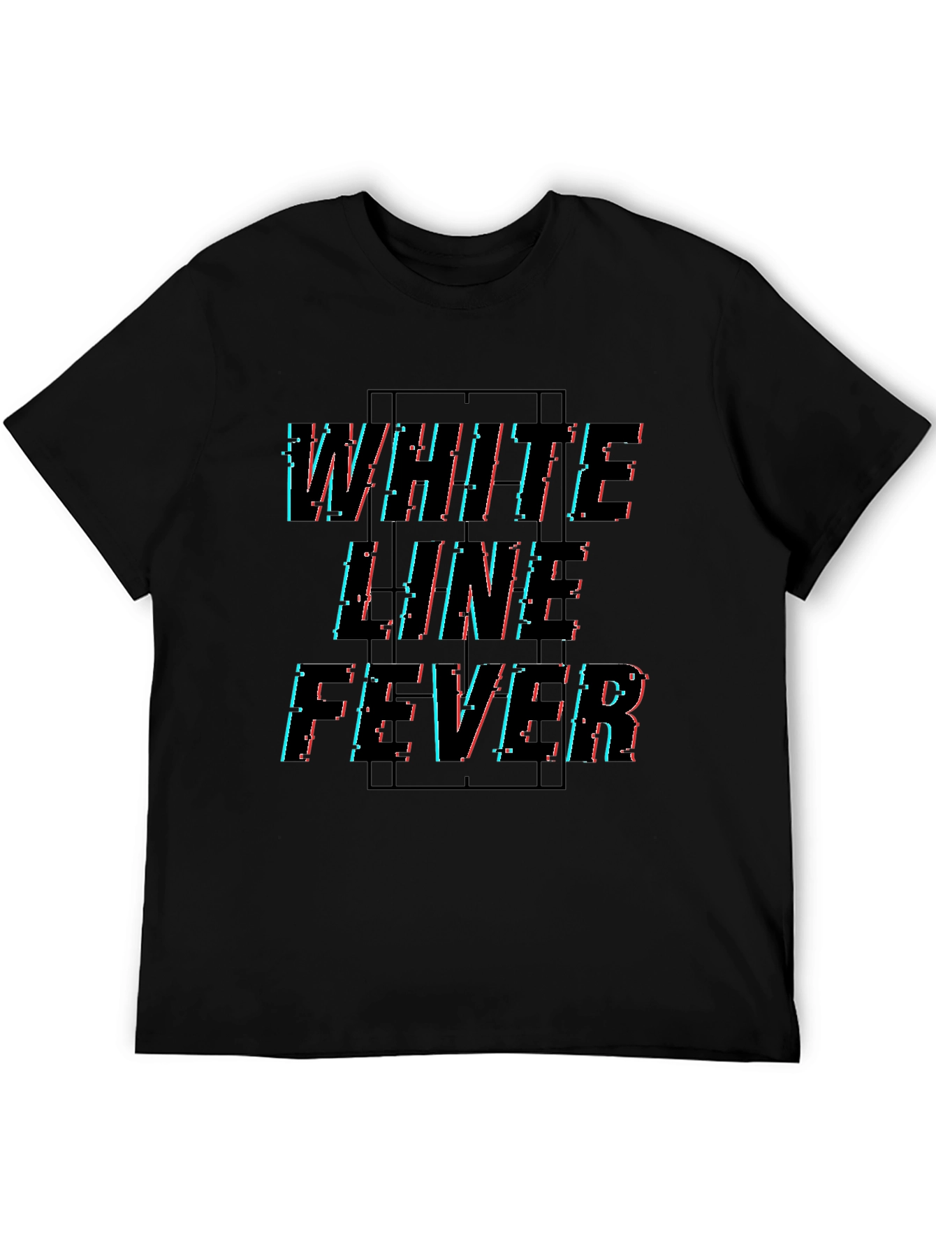 White Line Fever Graphic Tee - Black