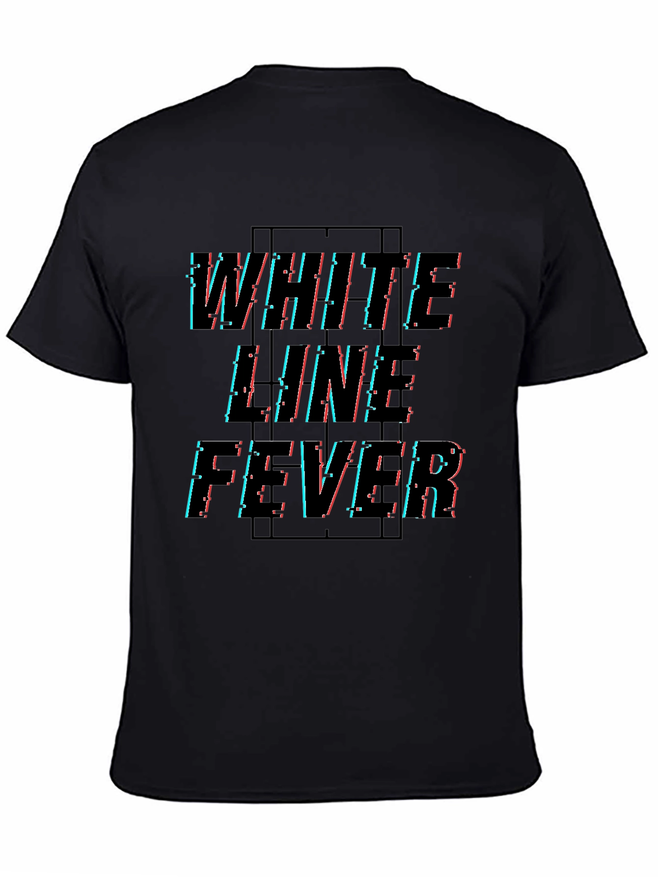 White Line Fever Graphic Tee - Black