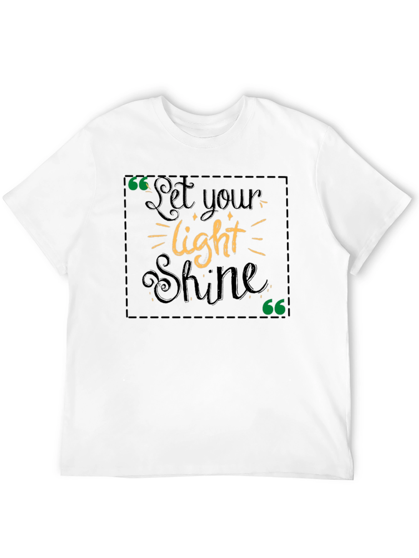 Let Your Light Shine Graphic Tee - Black
