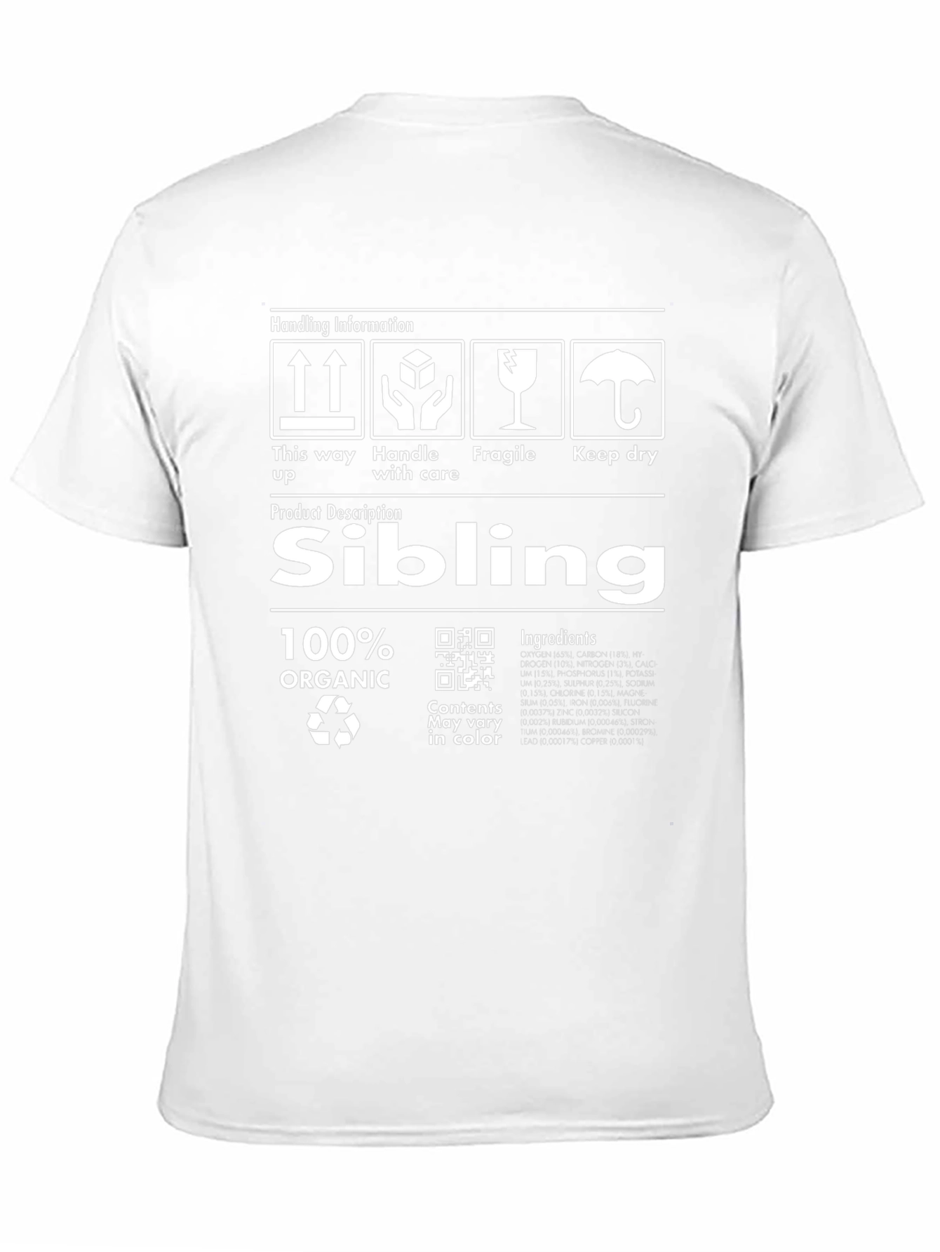 Sibling Organic T-Shirt - Handle with Care