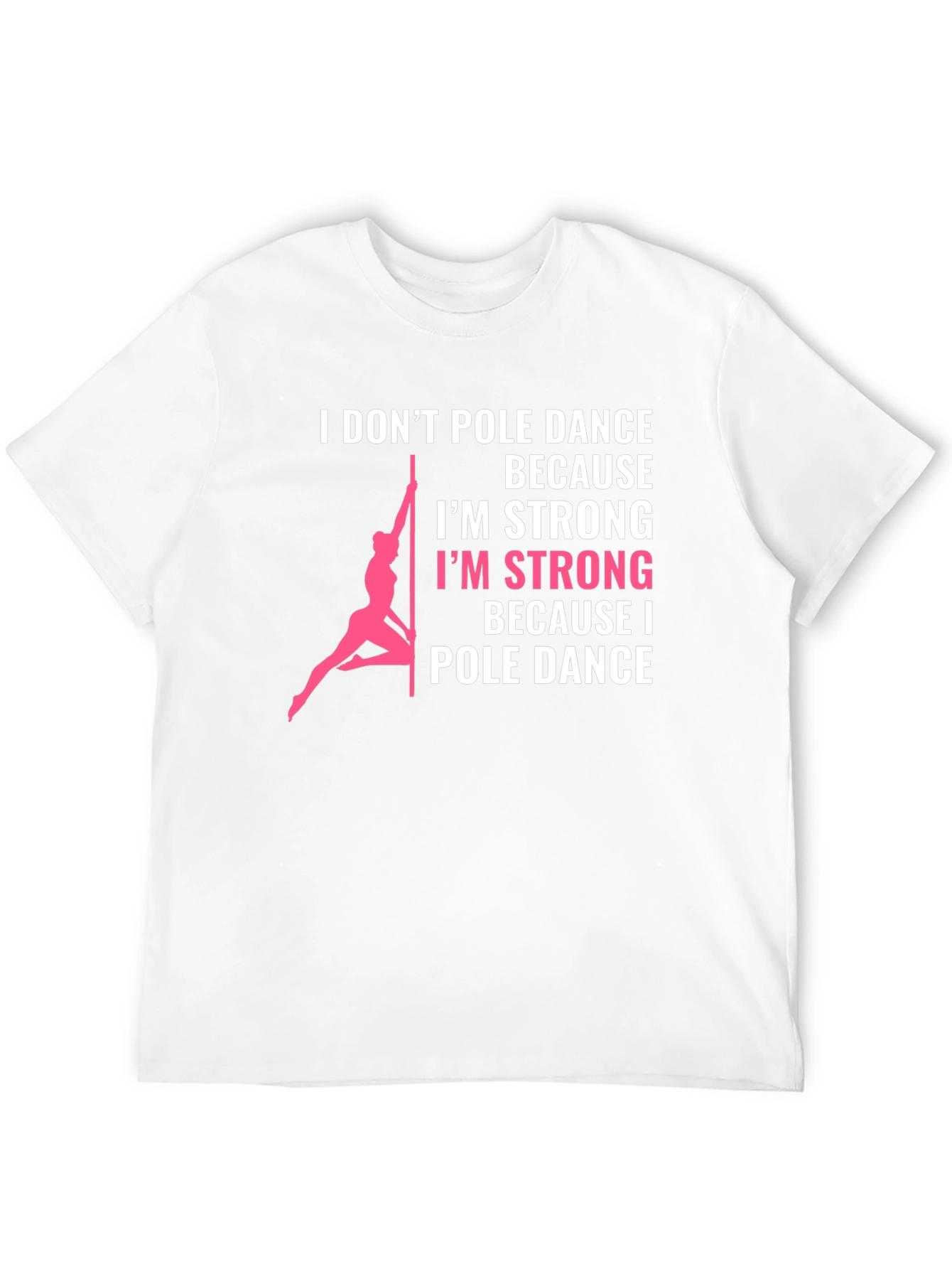 Pole Dance Strong Graphic Tee - Black