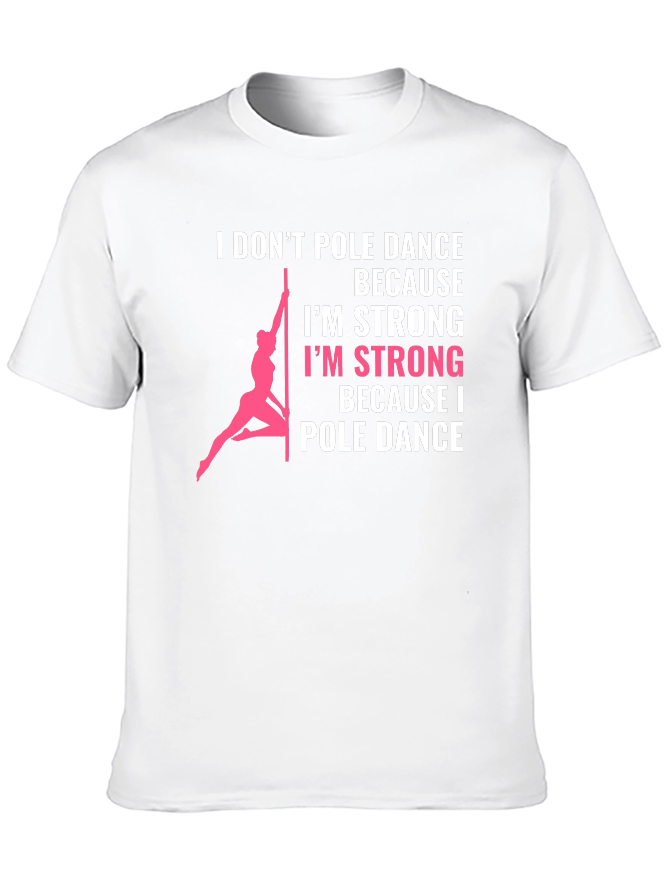 Pole Dance Strong Graphic Tee - Black
