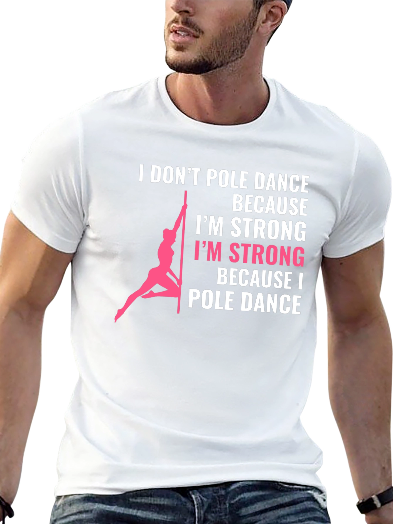 Pole Dance Strong Graphic Tee - Black