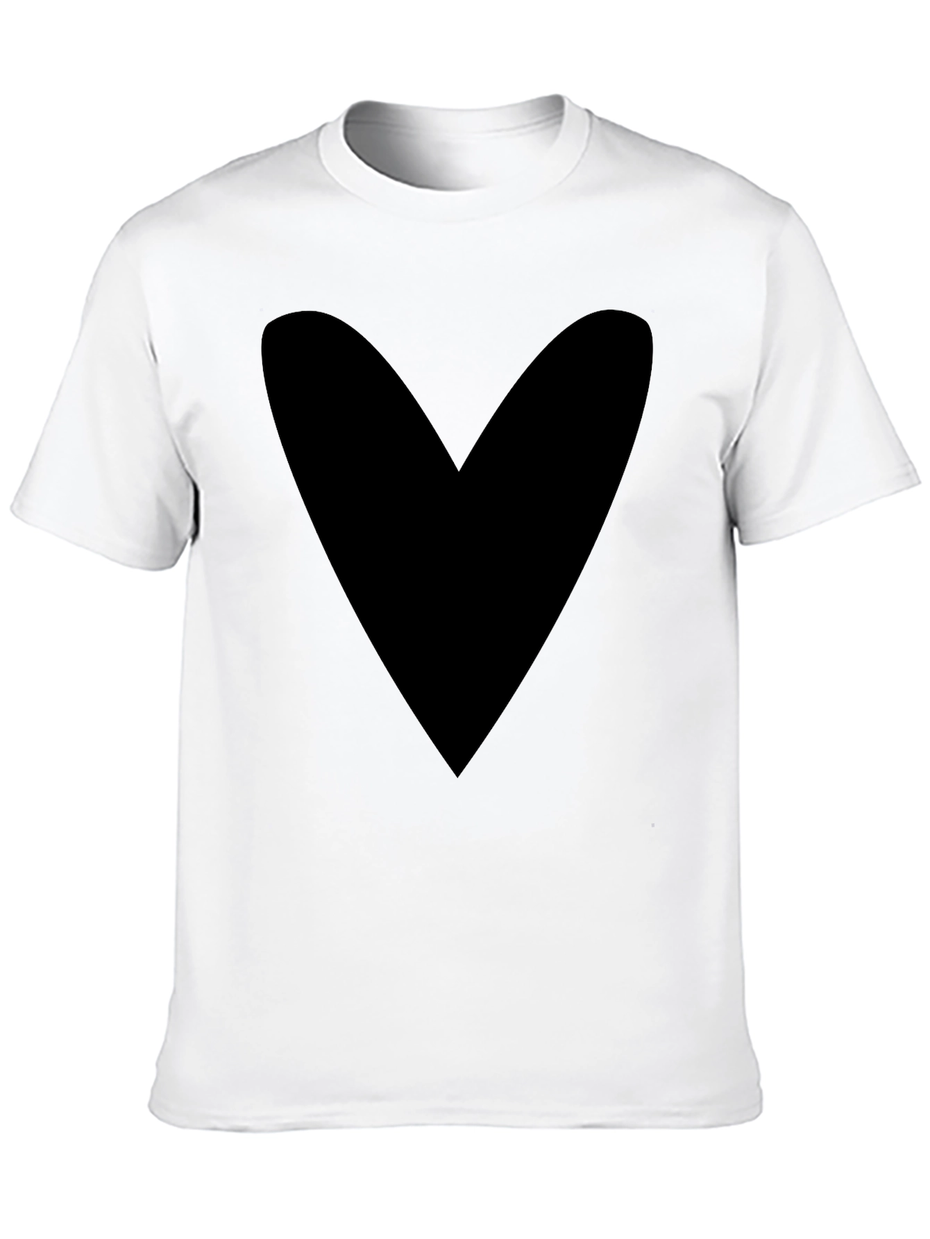 Bold Heart Graphic Tee - Mens Black T-Shirt