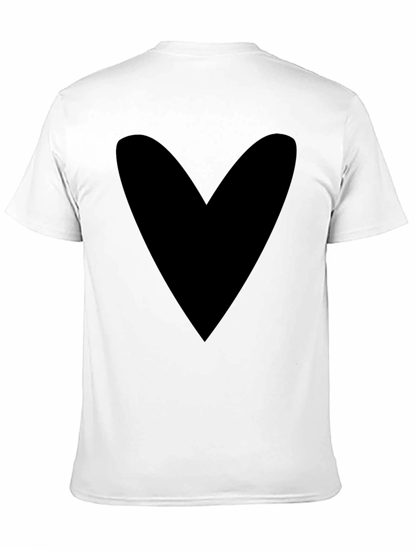 Bold Heart Graphic Tee - Mens Black T-Shirt