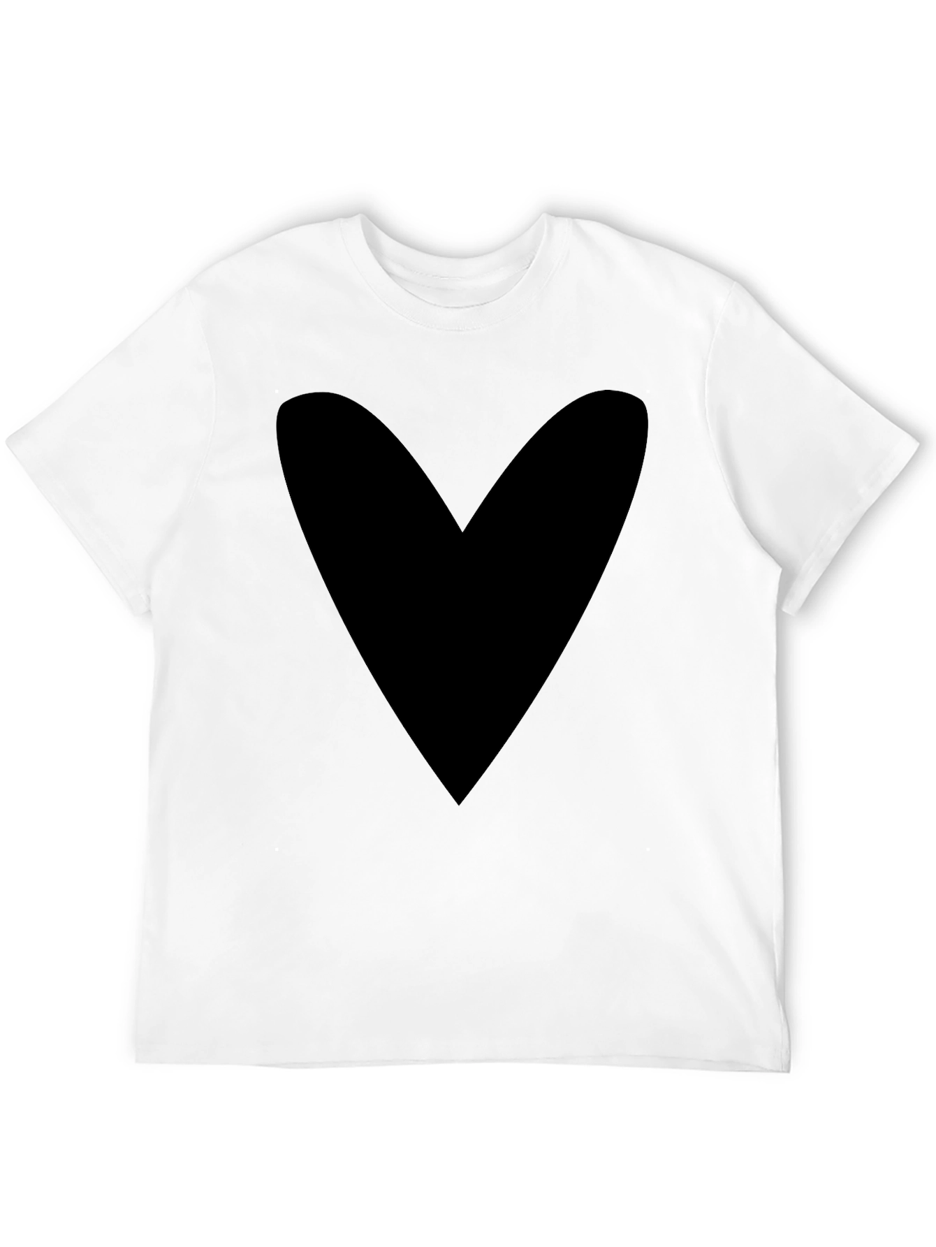 Bold Heart Graphic Tee - Mens Black T-Shirt