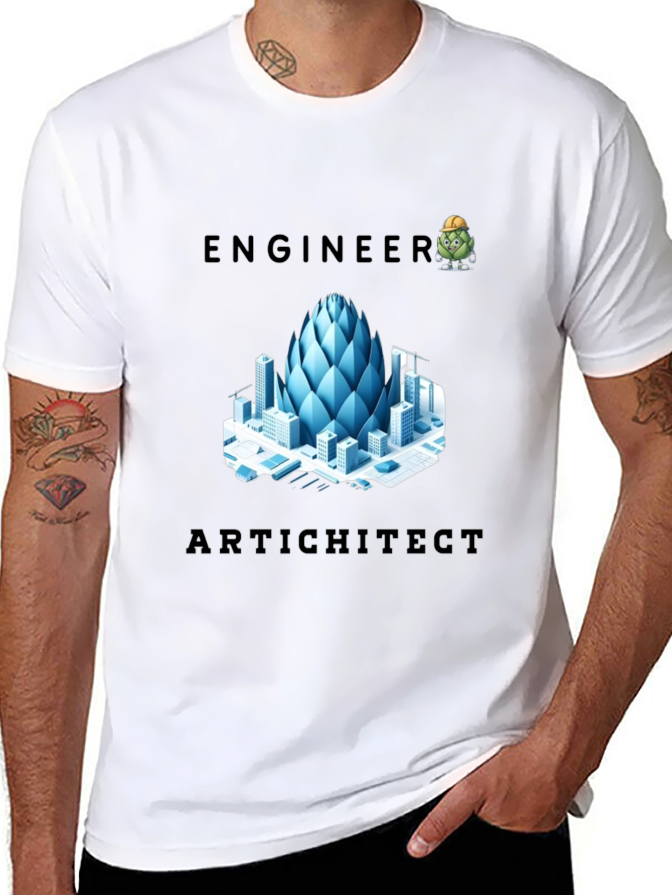 Engineer Artichitect T-Shirt Funny Pun Tee