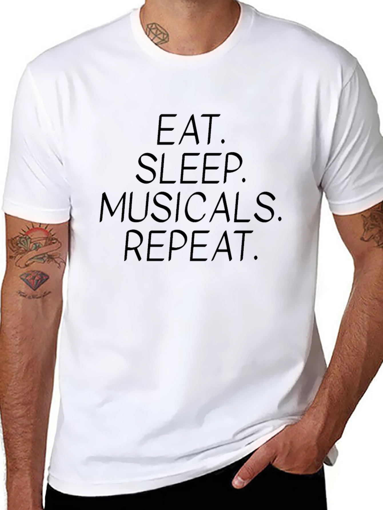 Eat Sleep Musicals Repeat T-Shirt