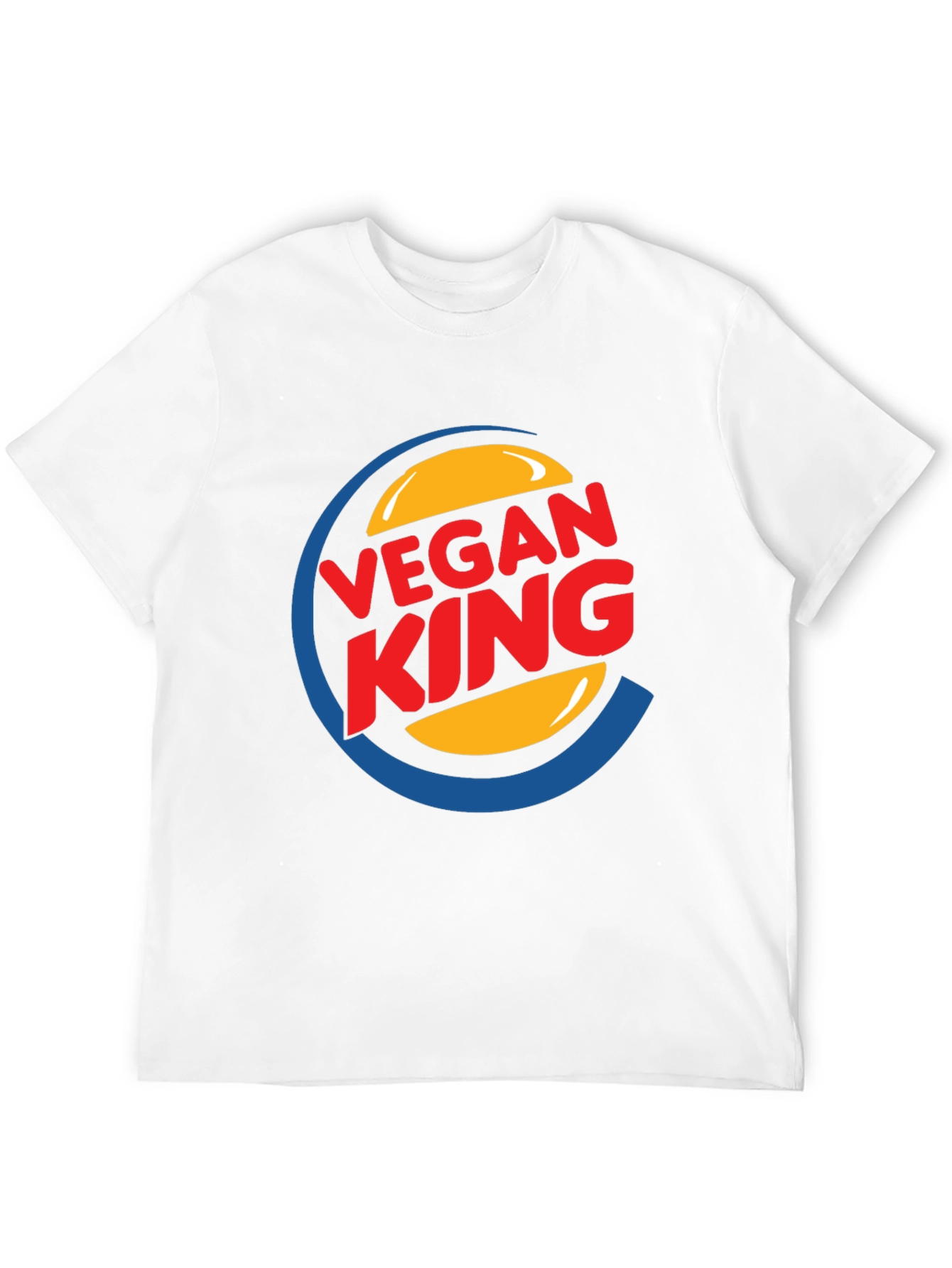 Vegan King Graphic Tee - Black Cotton Blend