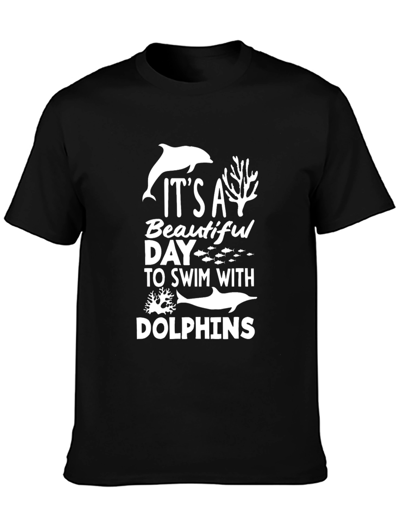 Swim with Dolphins Graphic T-Shirt