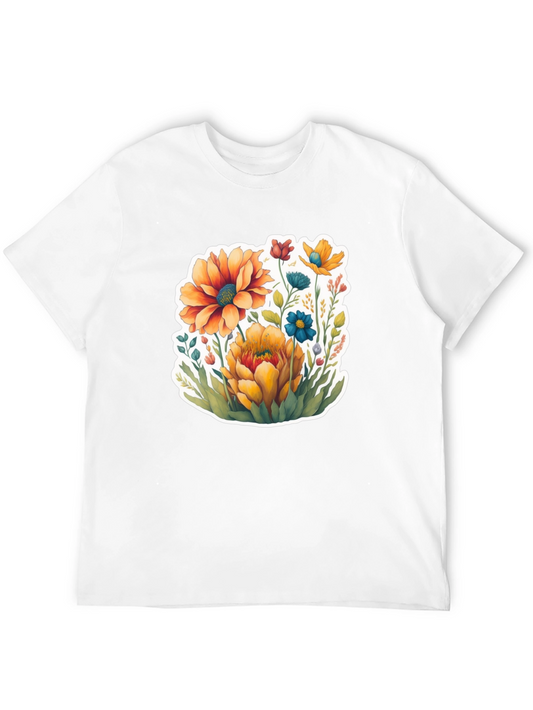 Floral Print T-Shirt - Stylish Casual Wear