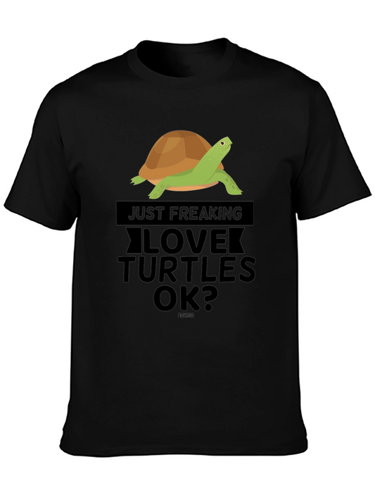 Love Turtles Black Graphic Tee