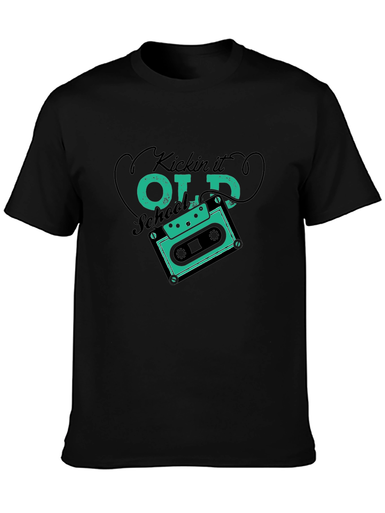 Kickin It Old School Cassette Tape T-Shirt