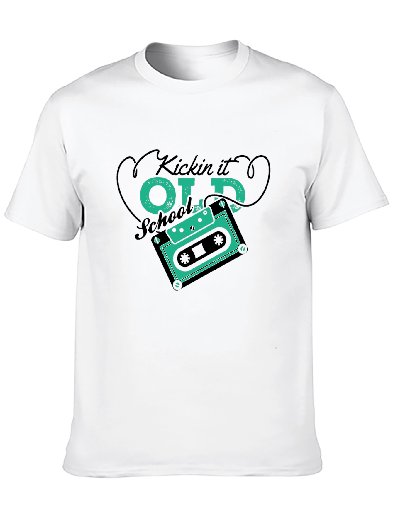Kickin It Old School Cassette Tape T-Shirt