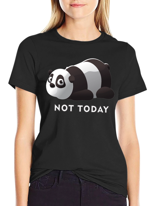 Lazy Panda Not Today Graphic Tee
