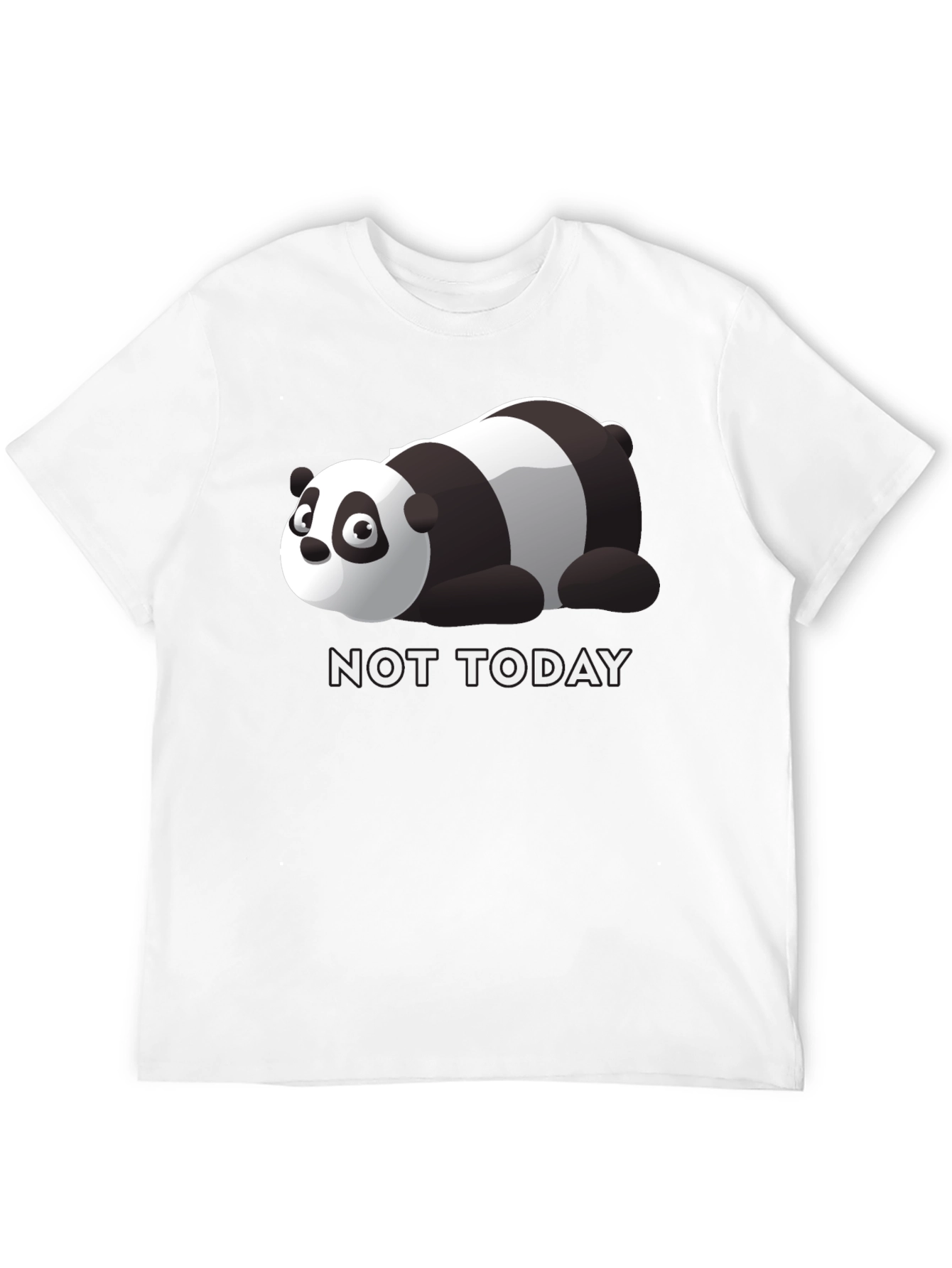 Lazy Panda Not Today Graphic Tee