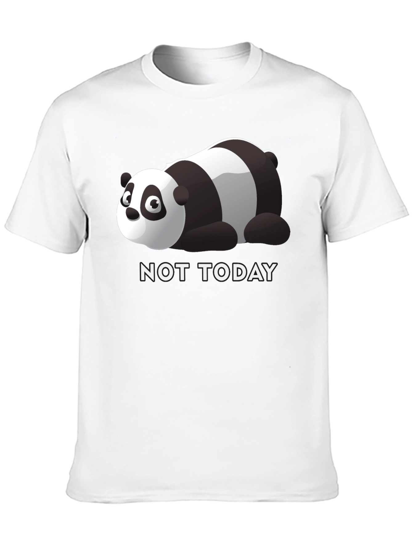 Lazy Panda Not Today Graphic Tee