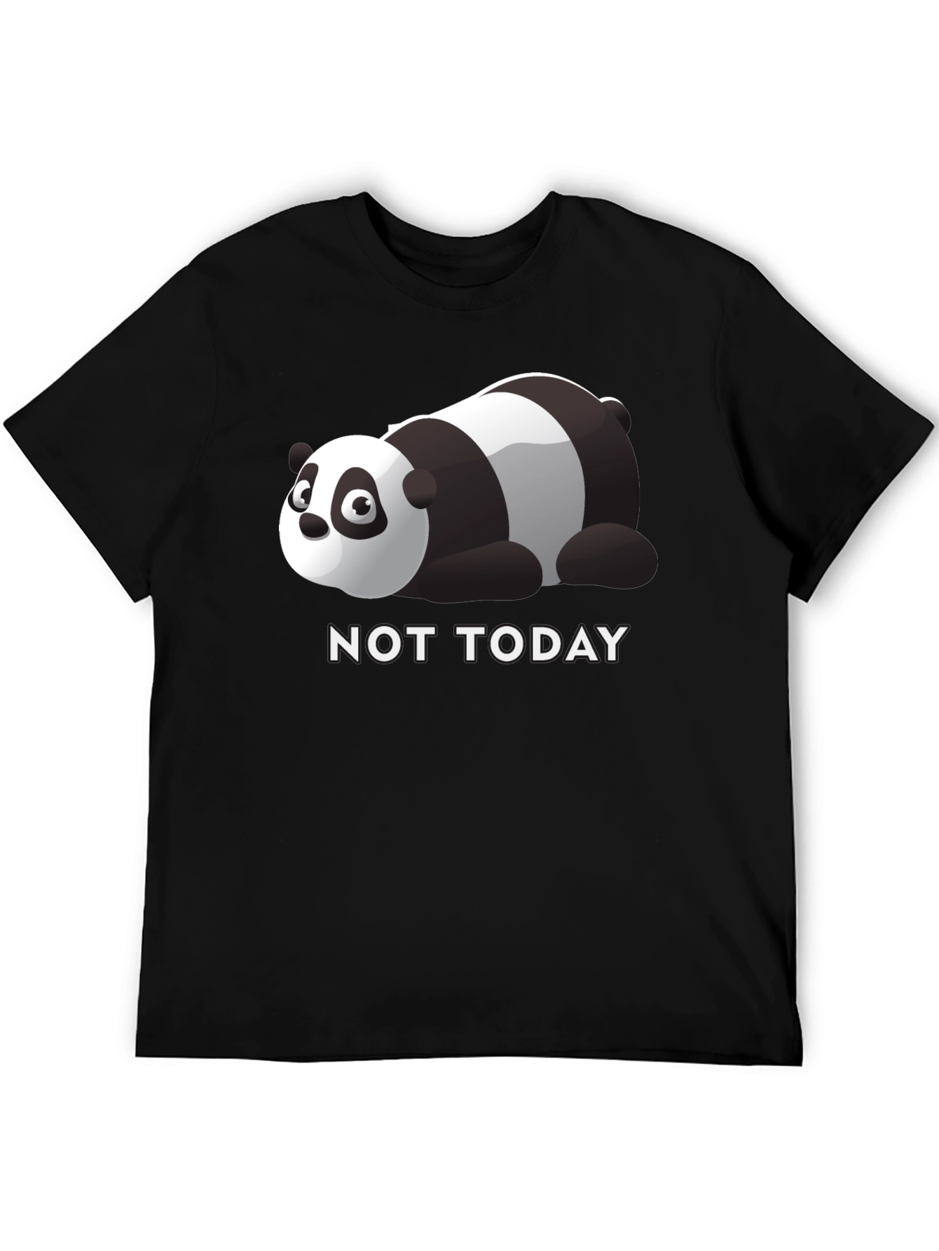 Lazy Panda Not Today Graphic Tee