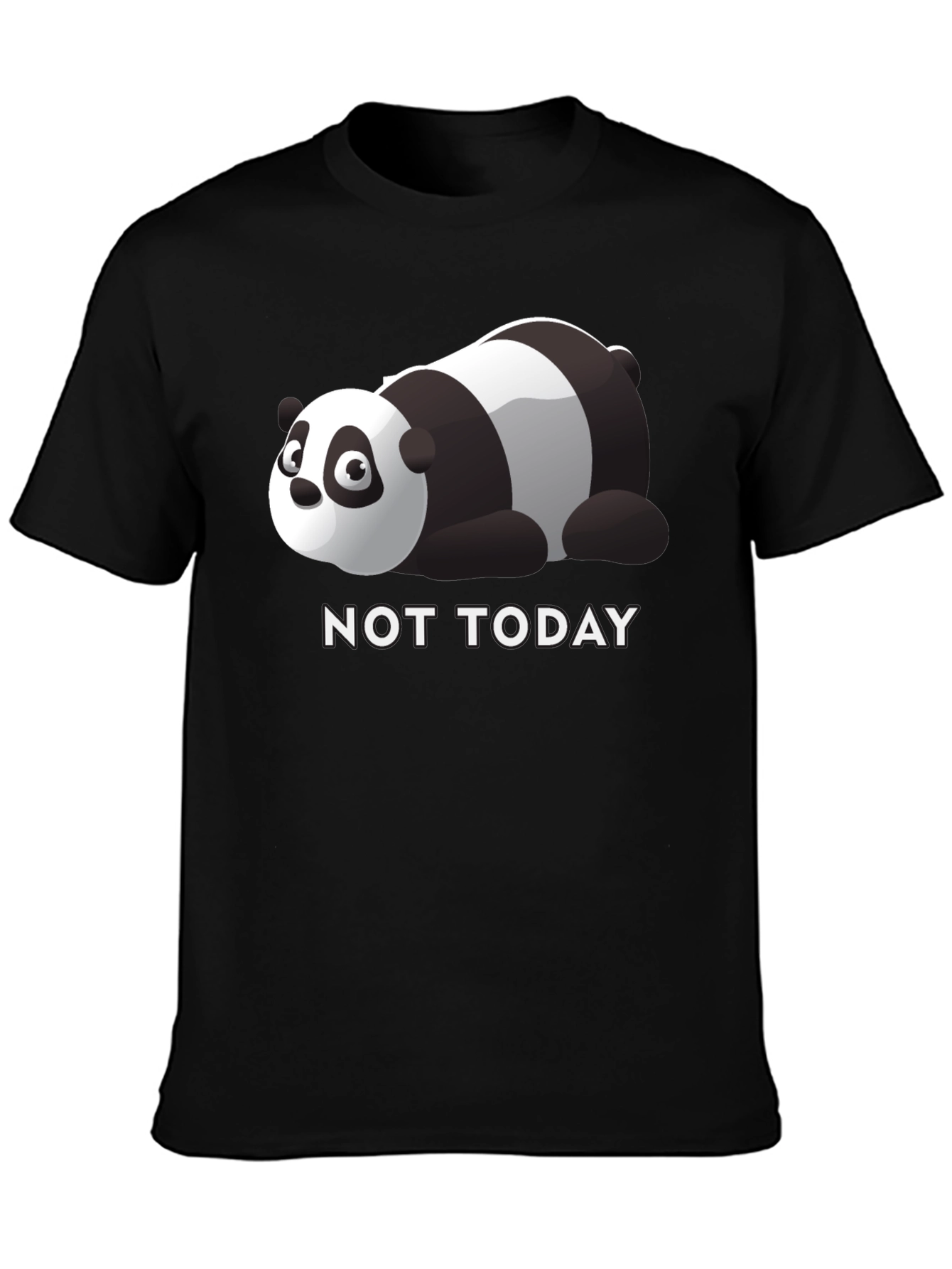 Lazy Panda Not Today Graphic Tee