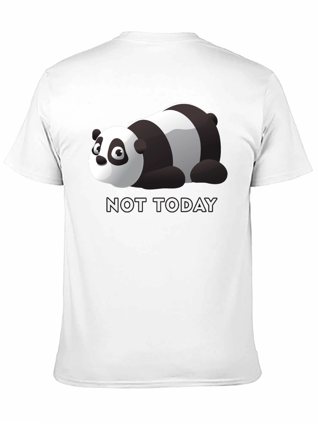 Lazy Panda Not Today Graphic Tee