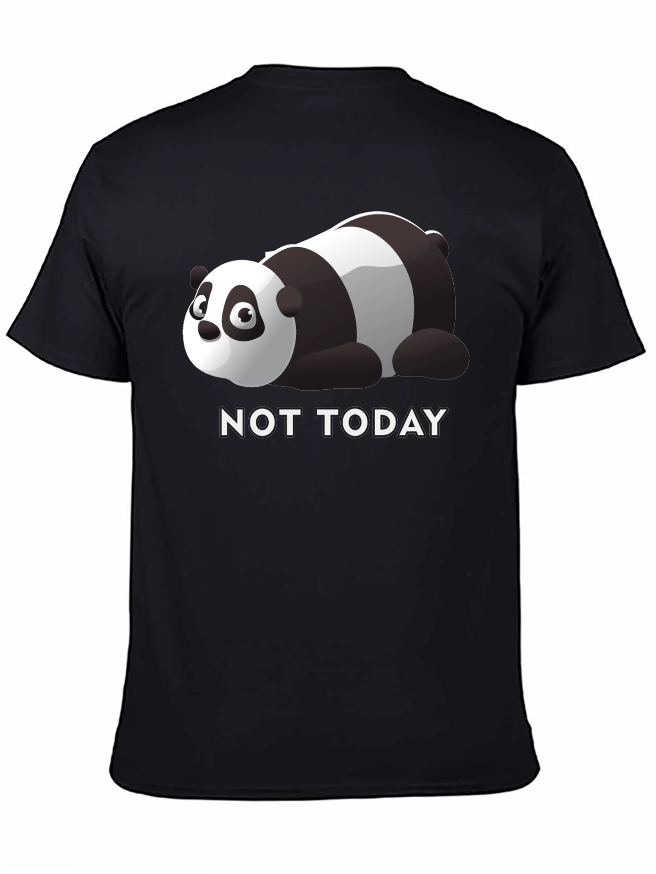 Lazy Panda Not Today Graphic Tee