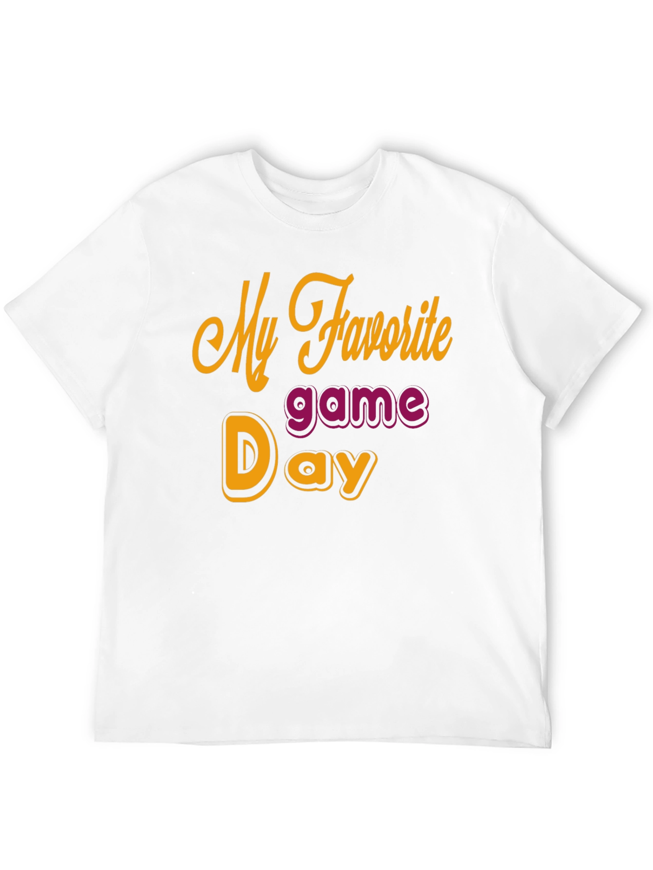 My Favorite Game Day Black T-Shirt