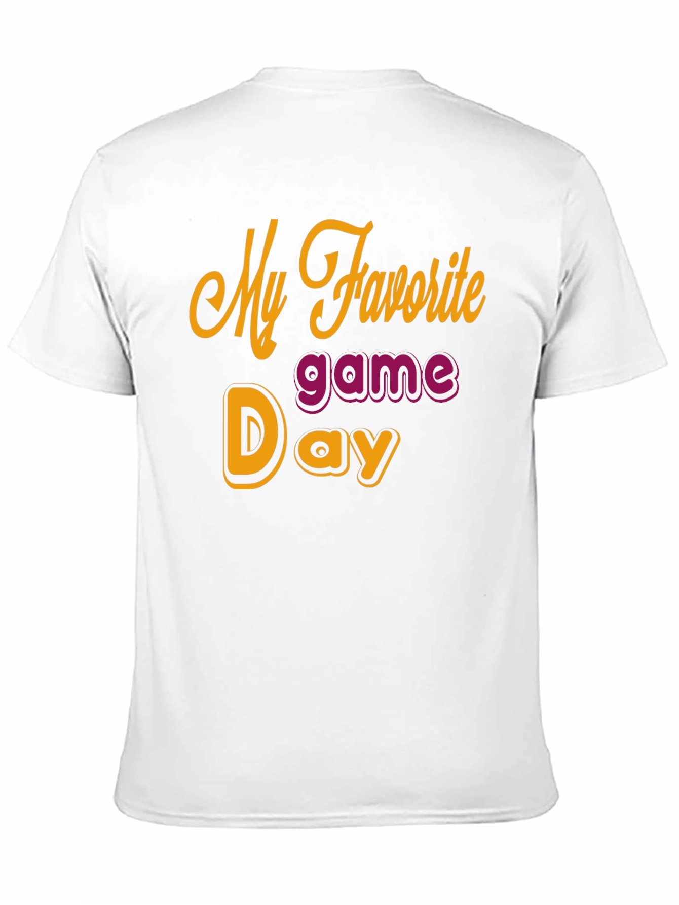 My Favorite Game Day Black T-Shirt