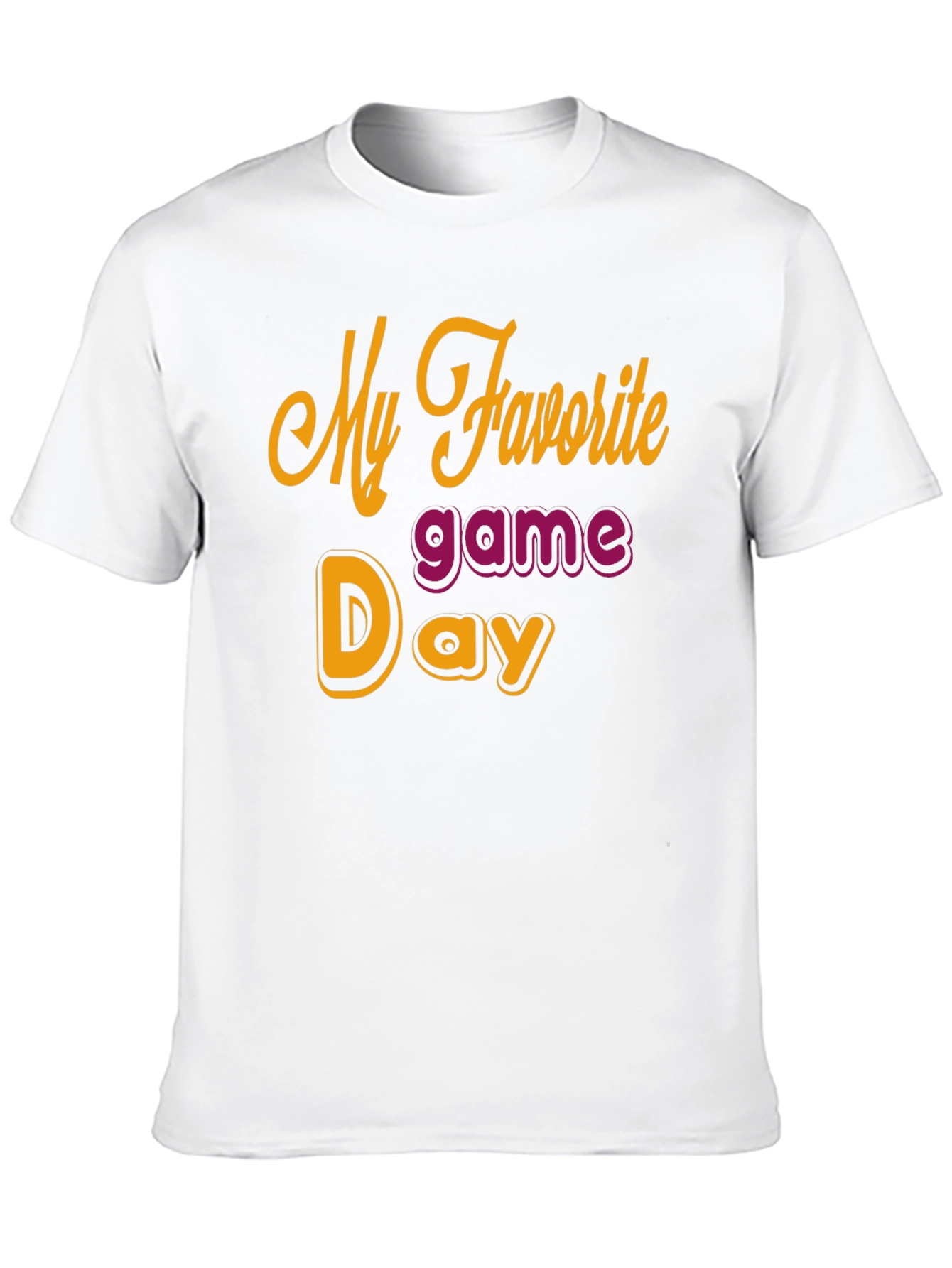 My Favorite Game Day Black T-Shirt