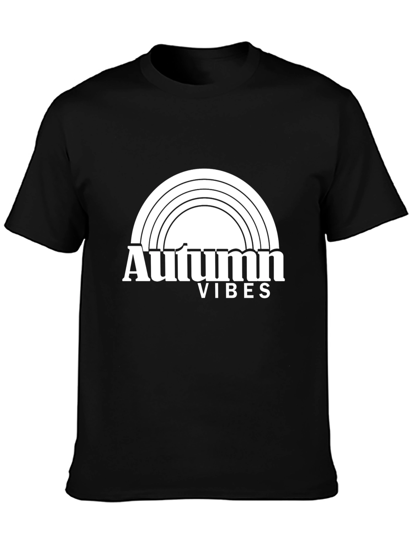 Autumn Vibes Black T-Shirt