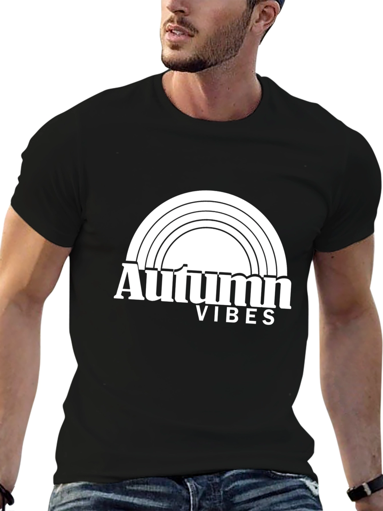 Autumn Vibes Black T-Shirt