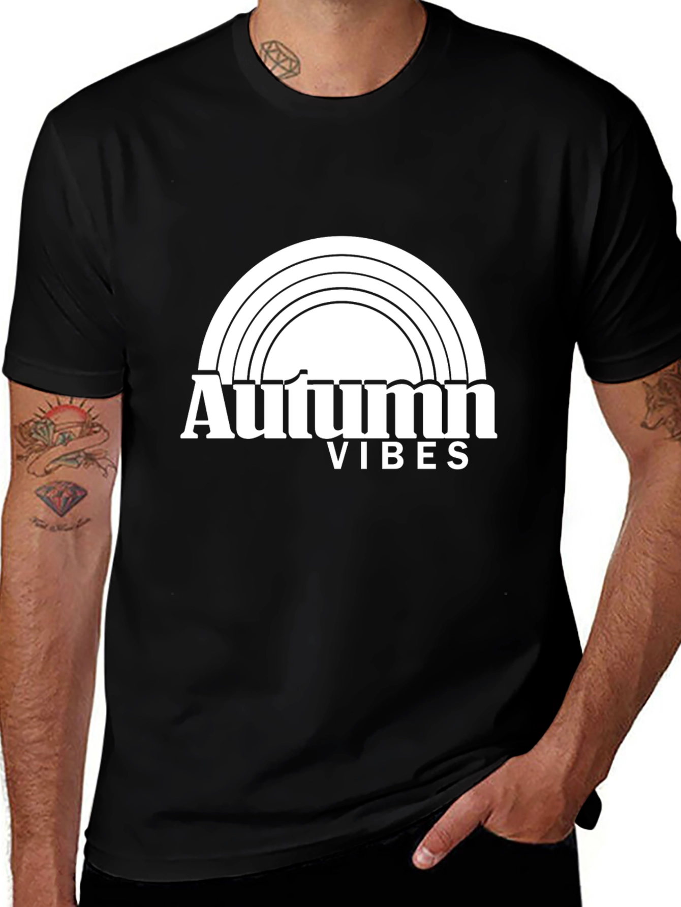 Autumn Vibes Black T-Shirt