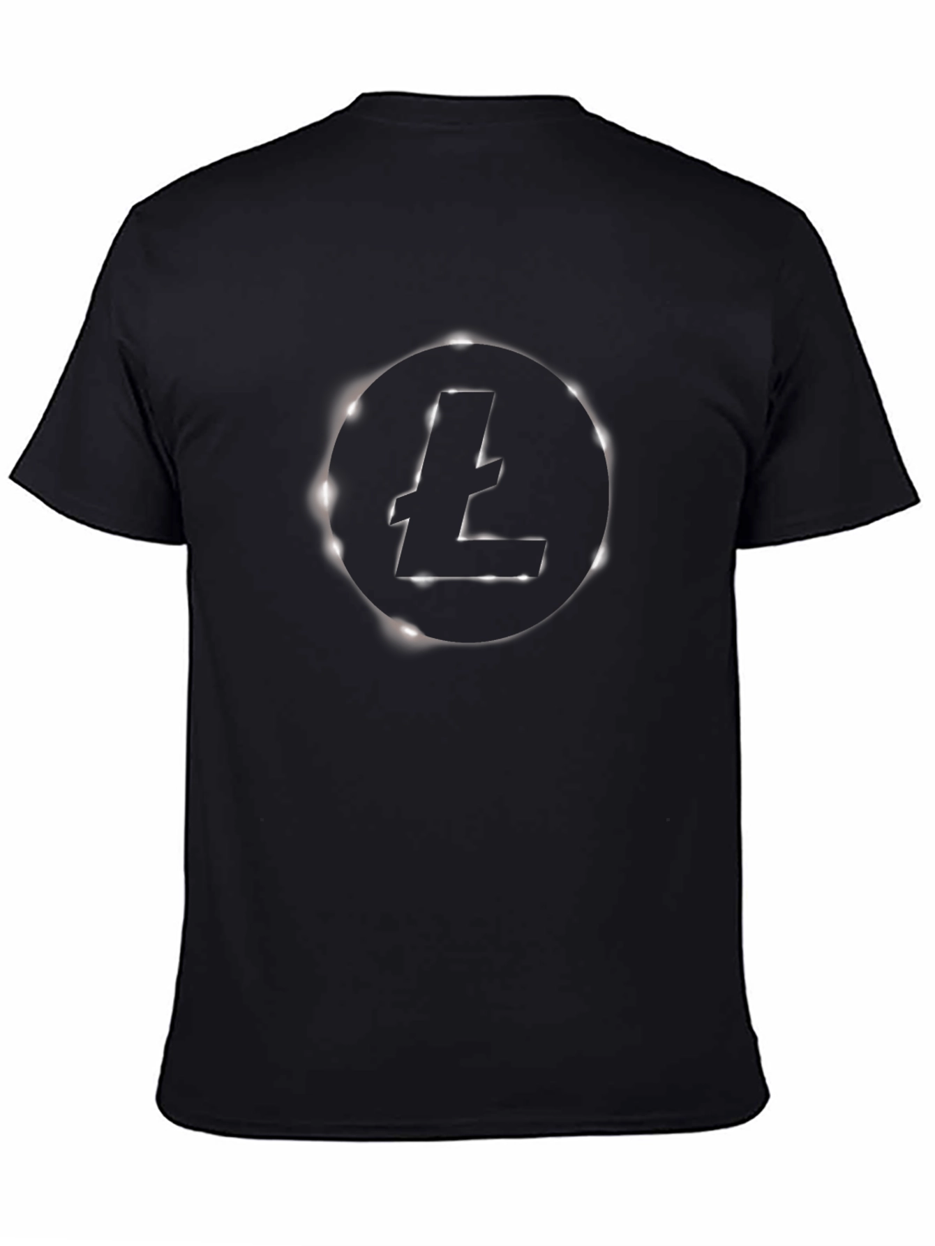 Litecoin Logo Black T-Shirt - Crypto Fashion