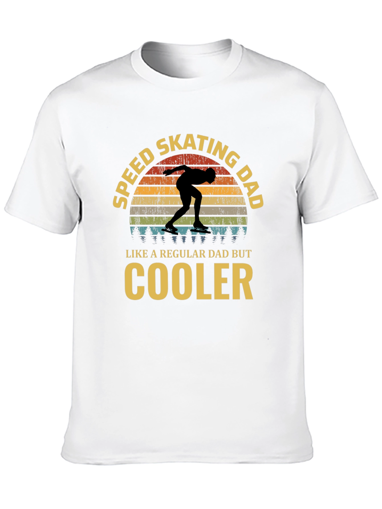 Speed Skating Dad T-Shirt - Cooler Than Regular!