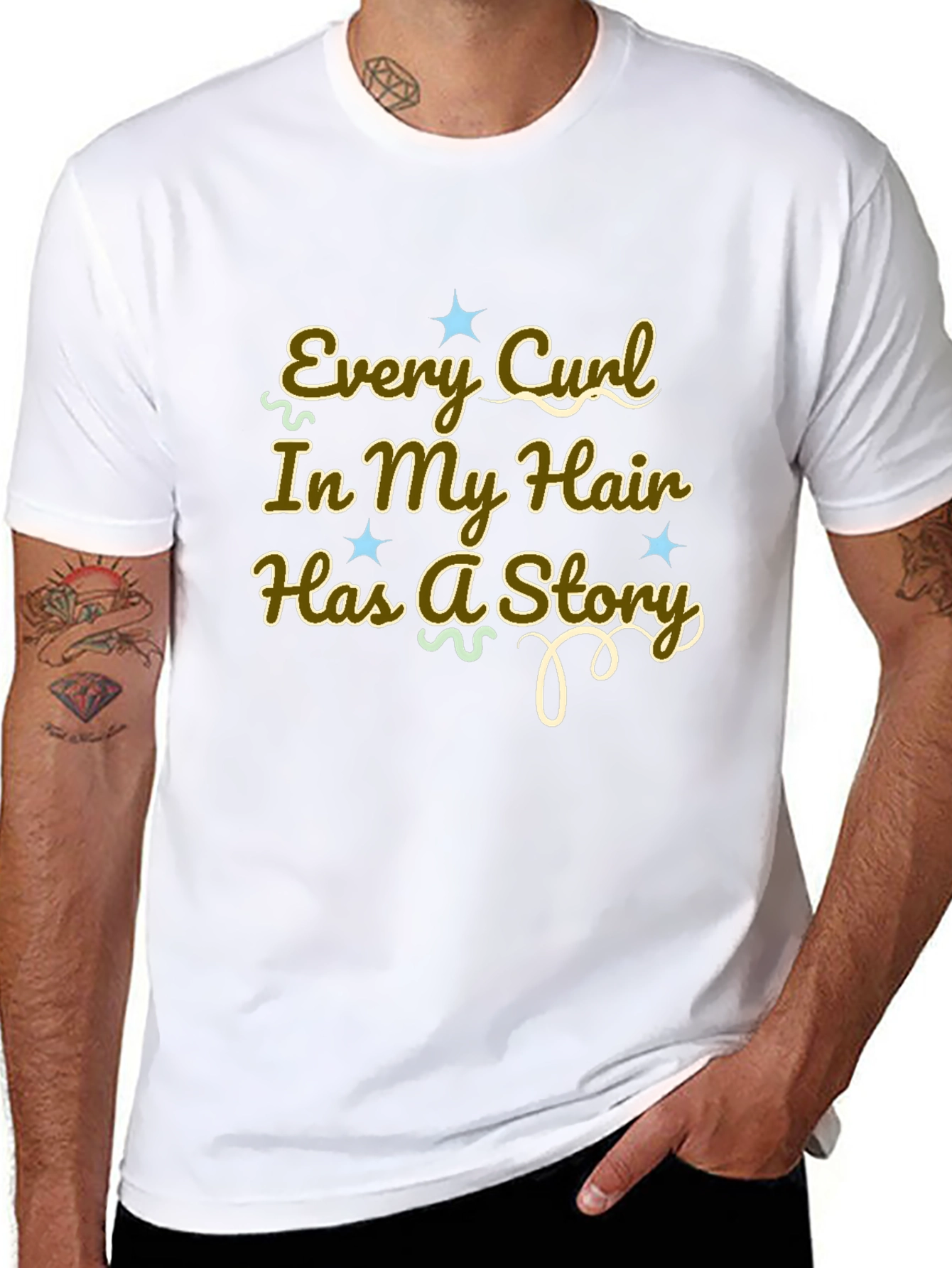 Every Curl Has a Story Graphic Tee