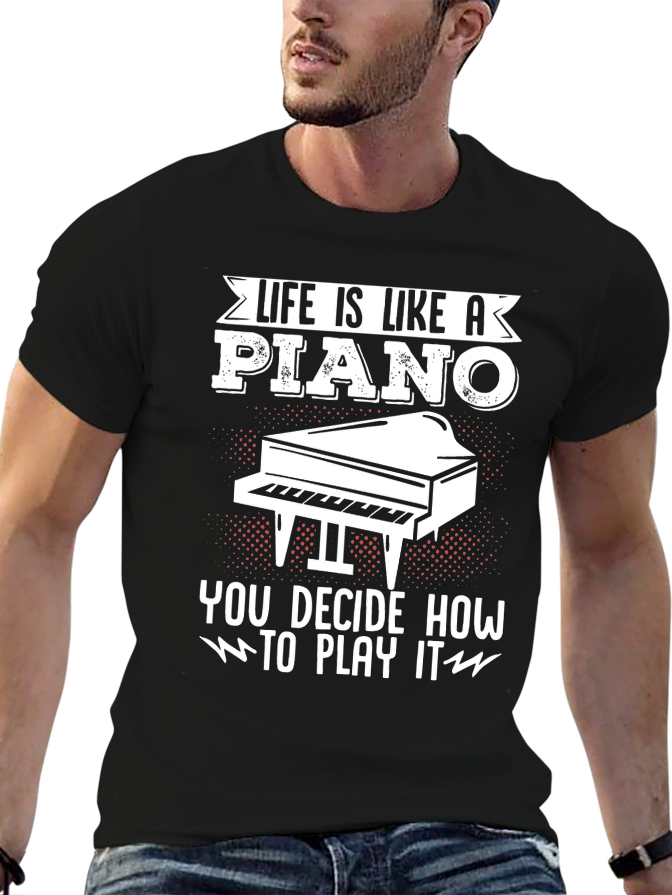 Life is Like a Piano Graphic Tee