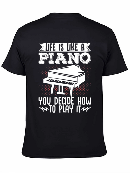 Life is Like a Piano Graphic Tee
