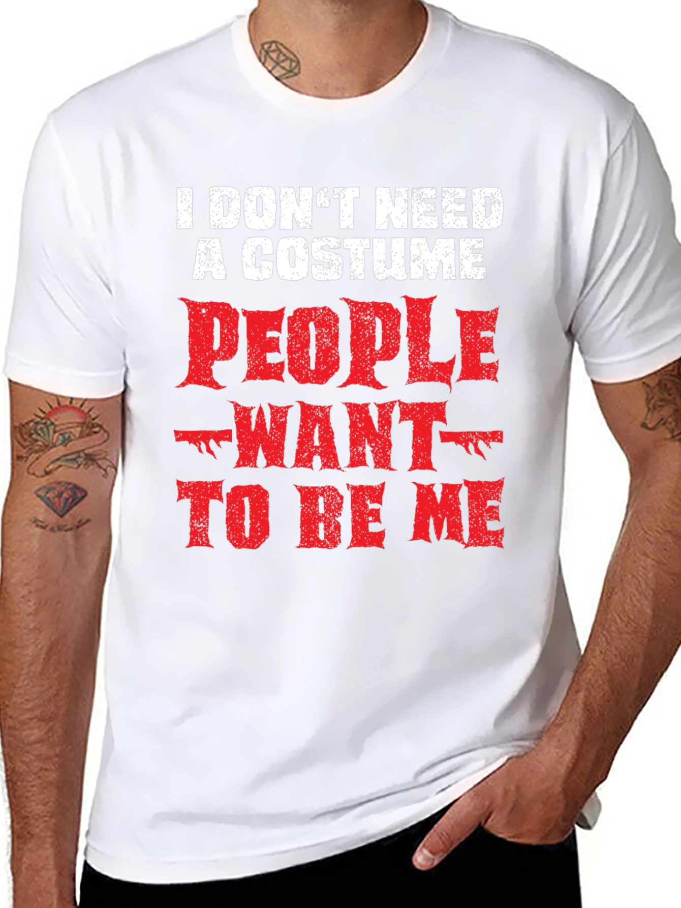 Funny I Dont Need a Costume Graphic Tee