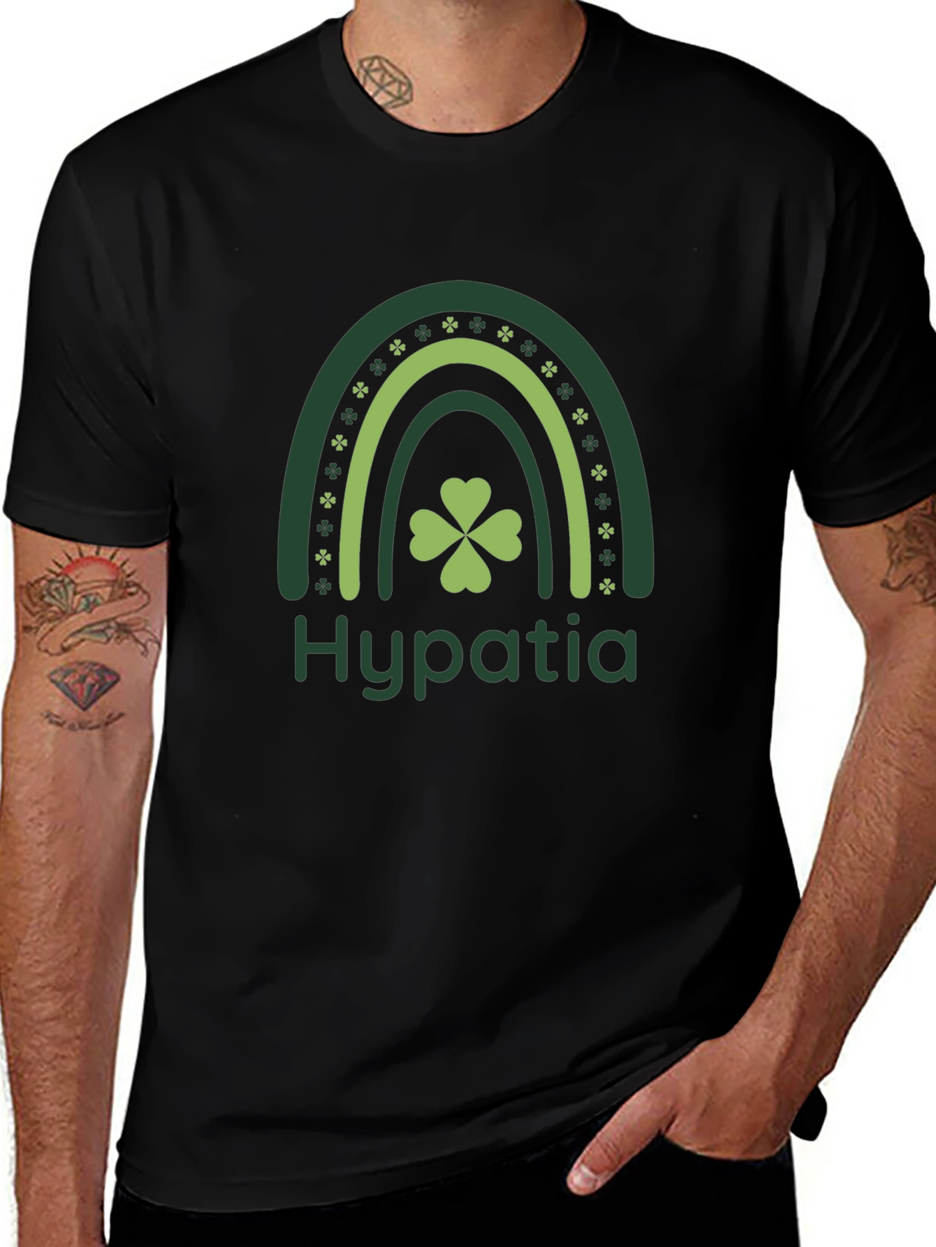 St. Patricks Day Hypatia Rainbow T-Shirt