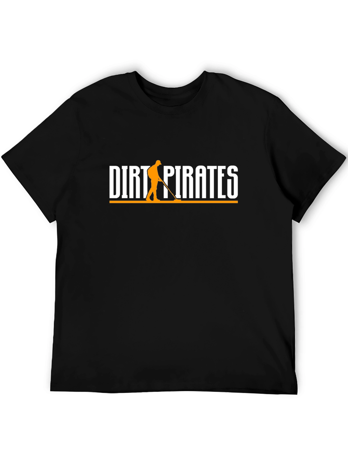 Dirt Pirates Black T-Shirt - Metal Detecting Hobby