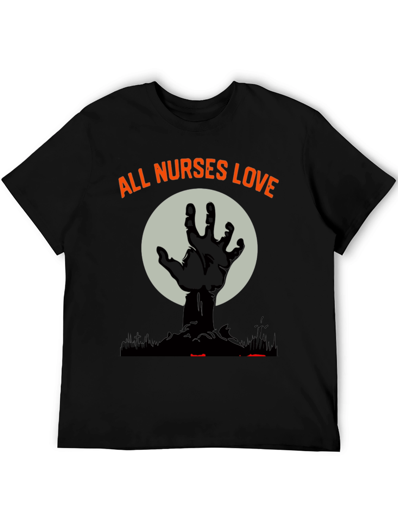 Nurses Halloween T-Shirt - Zombie Hand Graphic Tee