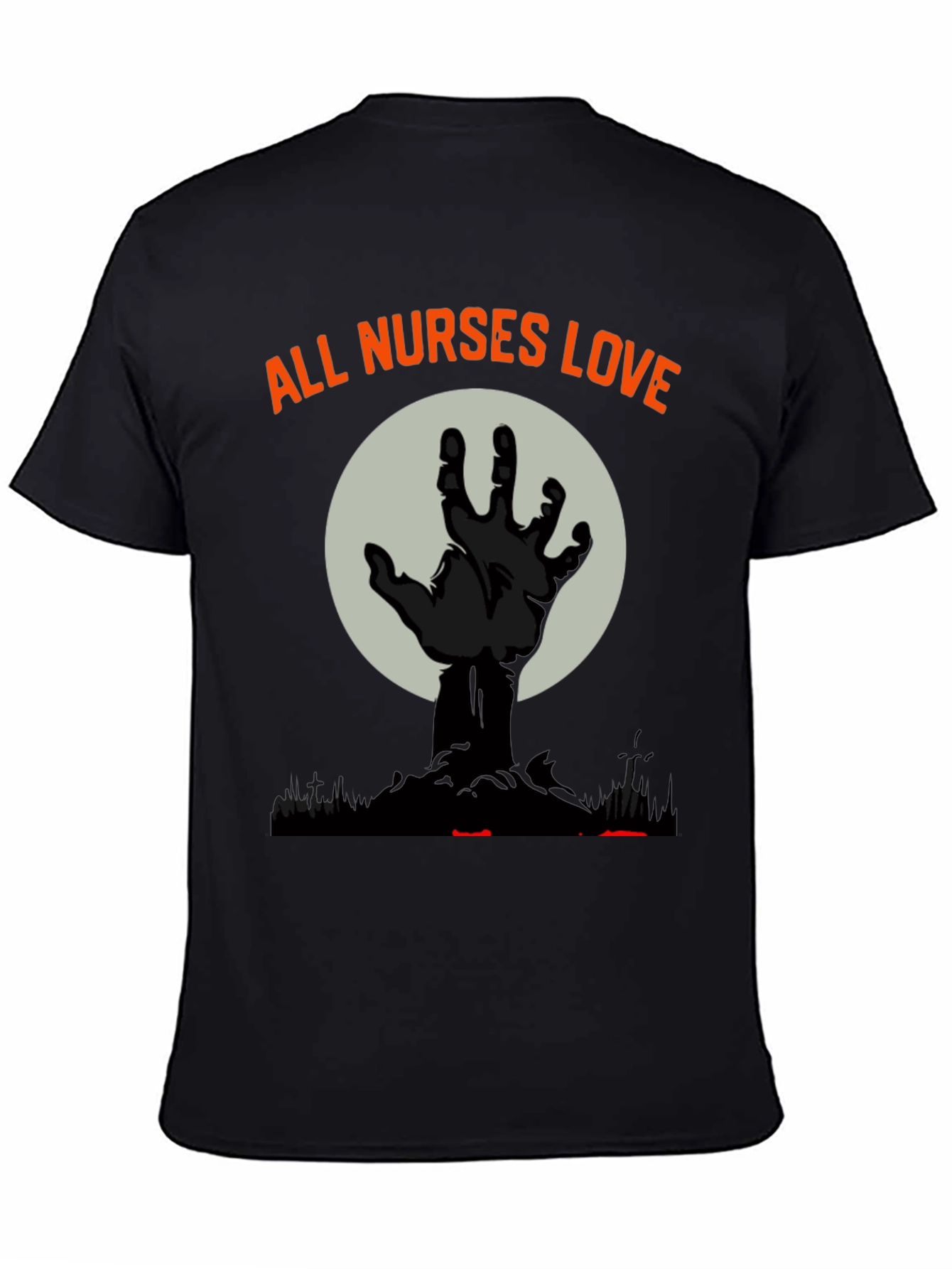 Nurses Halloween T-Shirt - Zombie Hand Graphic Tee