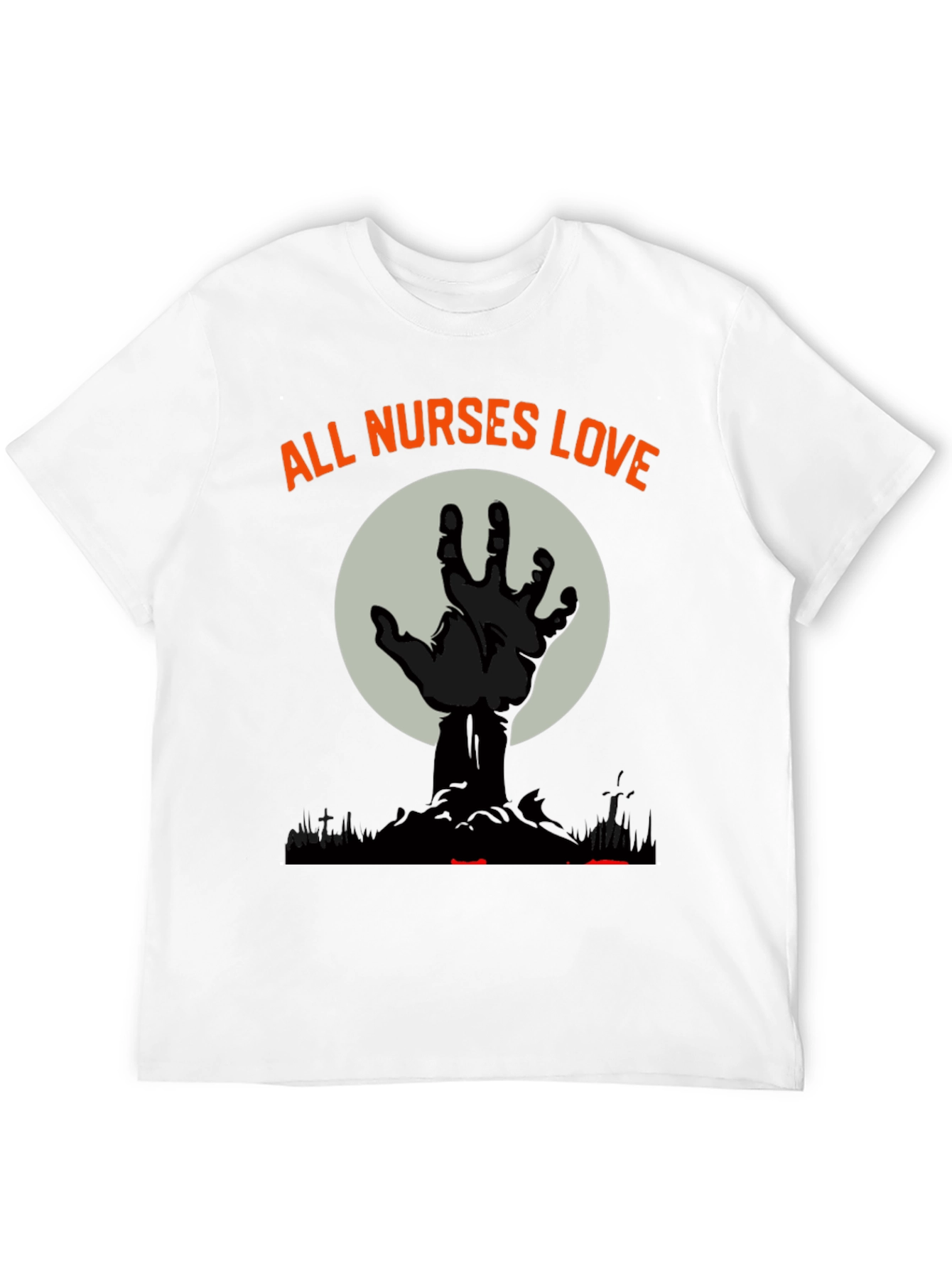 Nurses Halloween T-Shirt - Zombie Hand Graphic Tee