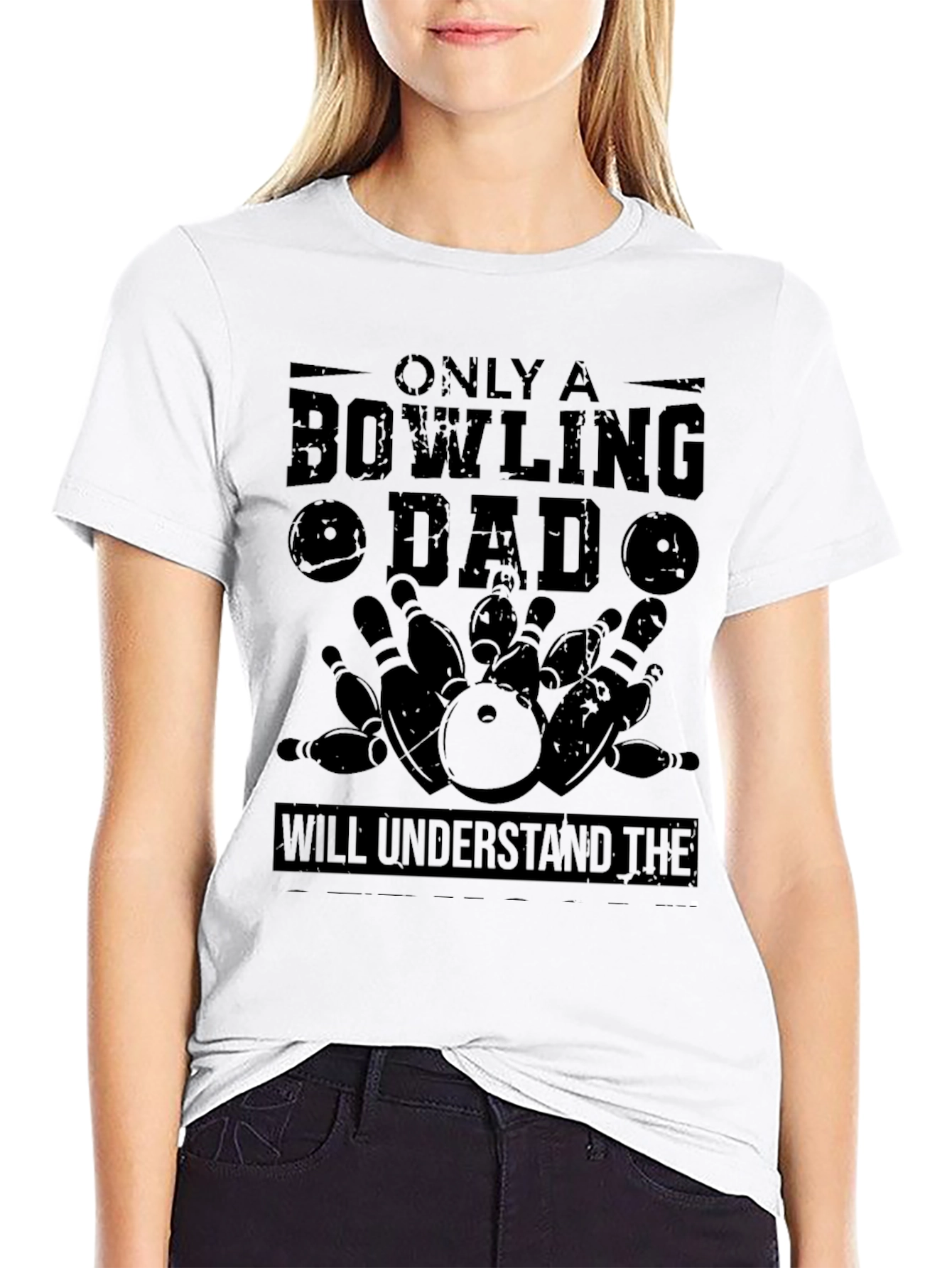 Bowling Dad Graphic T-Shirt - Black