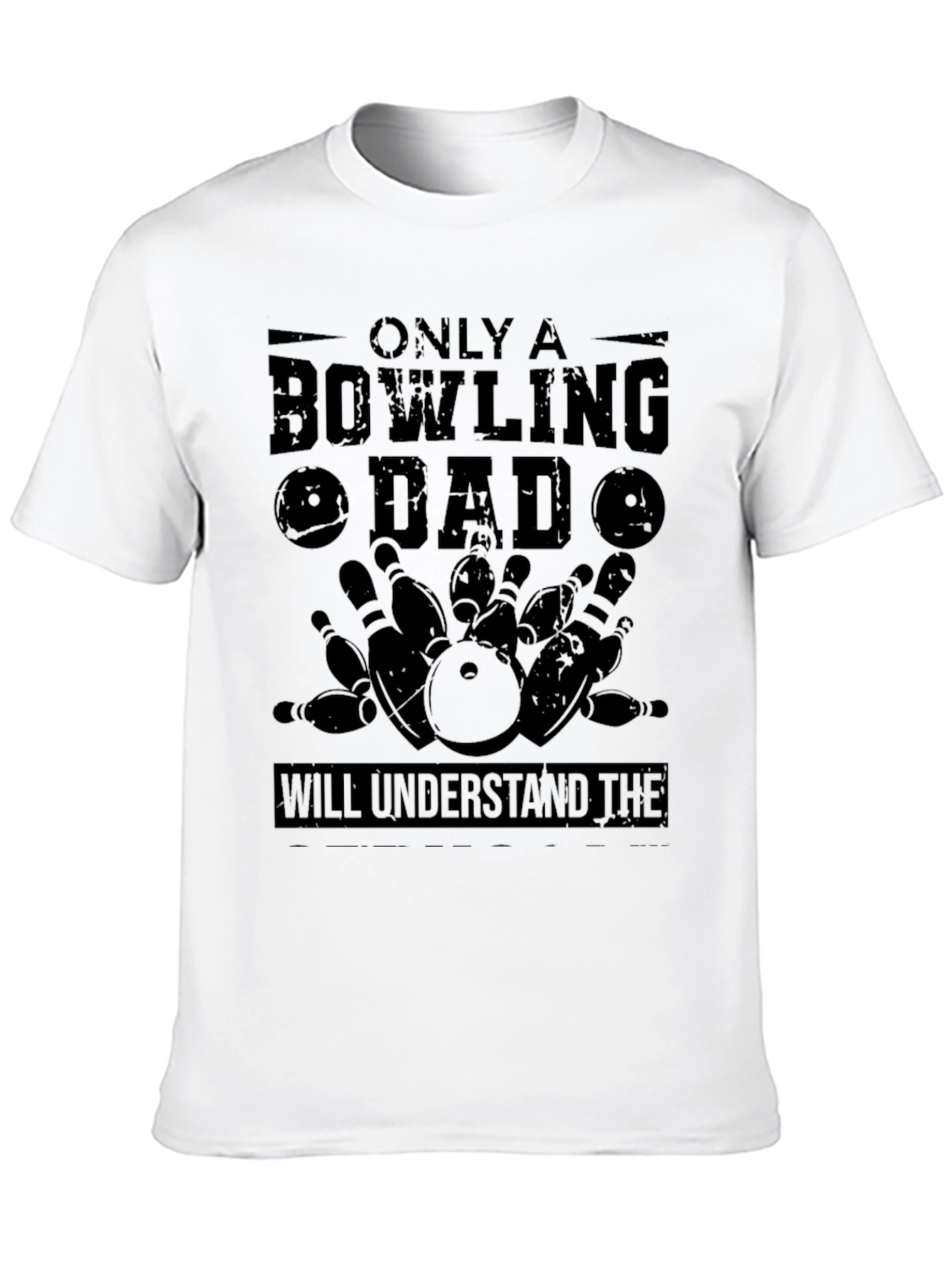 Bowling Dad Graphic T-Shirt - Black