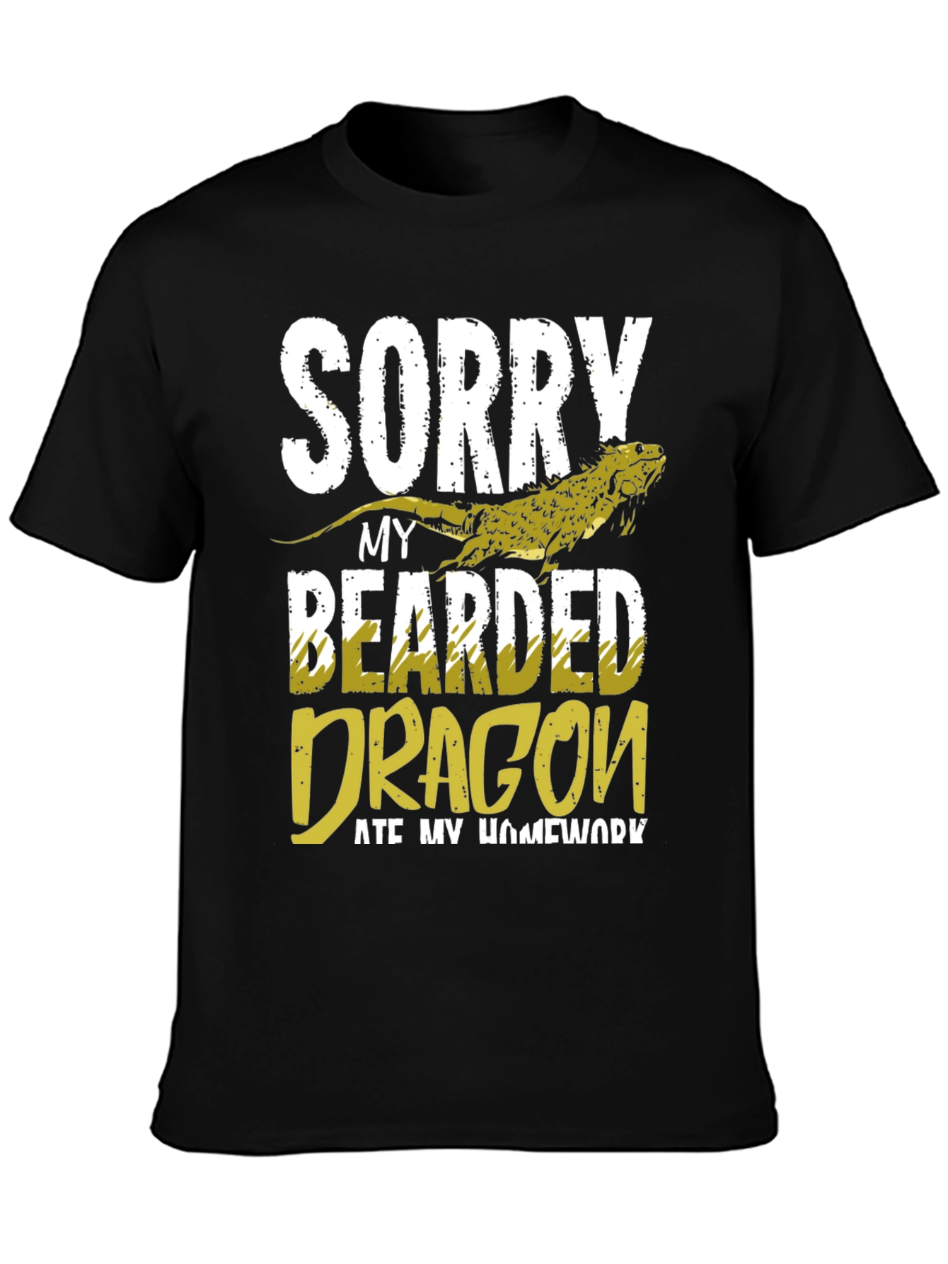 Bearded Dragon Ate My Homework Funny Graphic Tee