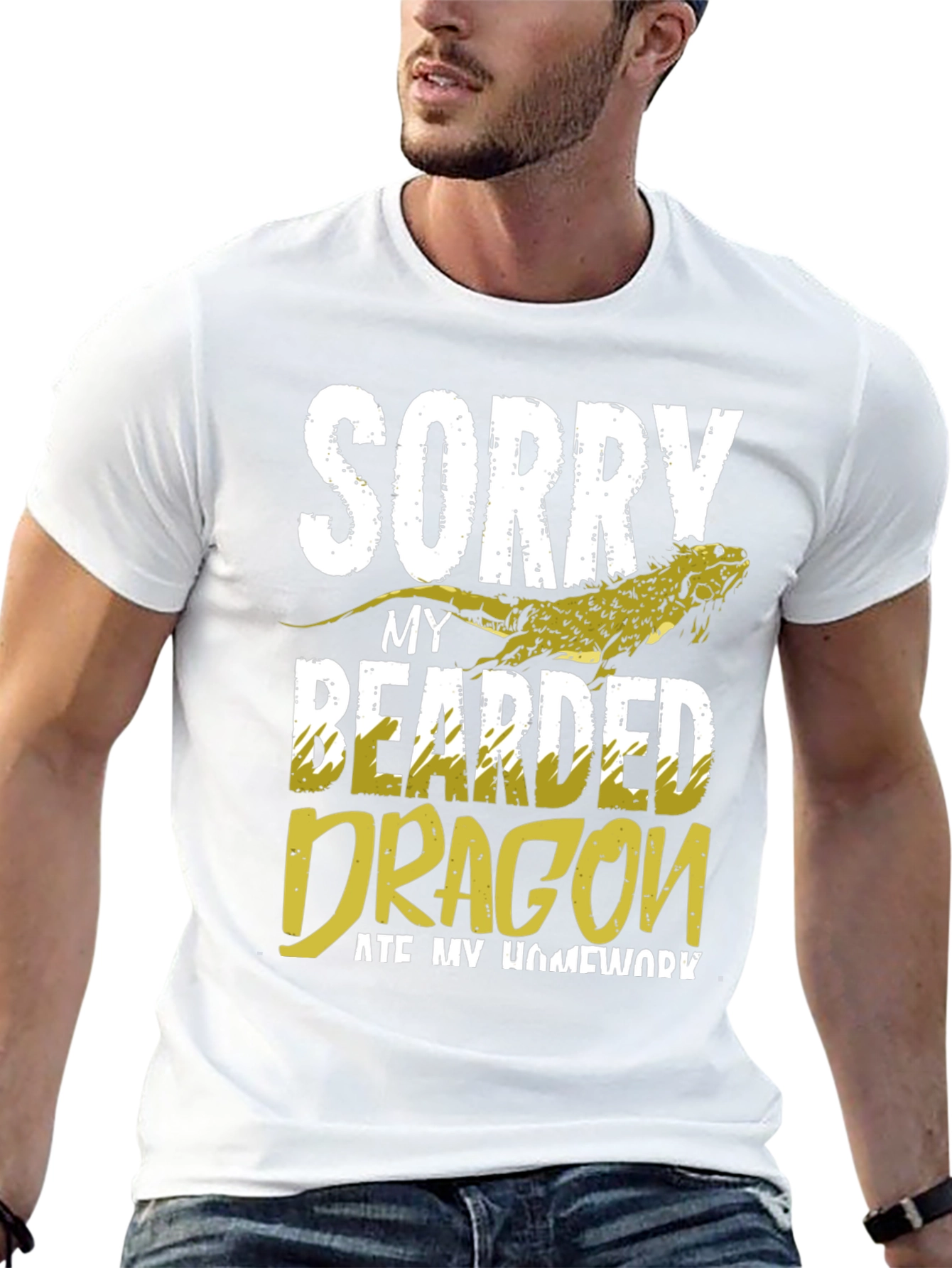 Bearded Dragon Ate My Homework Funny Graphic Tee