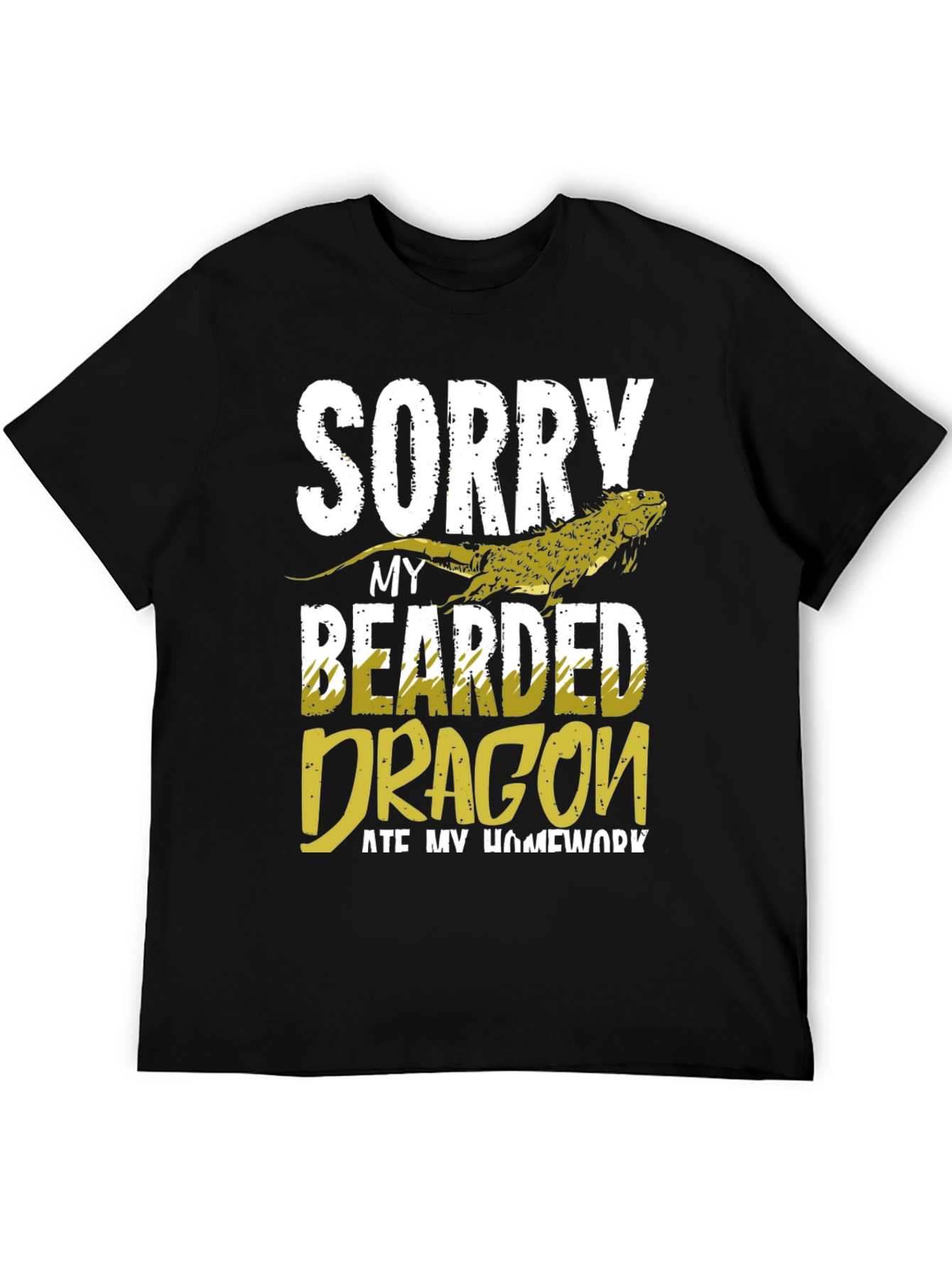 Bearded Dragon Ate My Homework Funny Graphic Tee