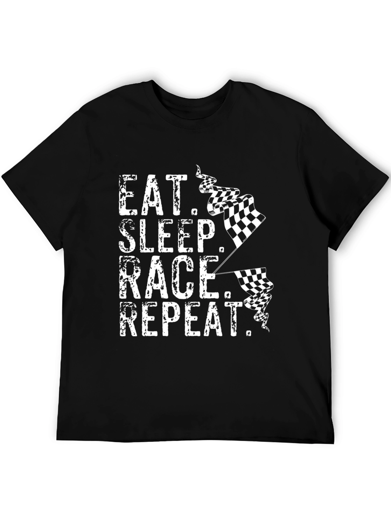 Eat Sleep Race Repeat T-Shirt - Racing Fan Apparel
